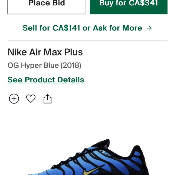 ❌SOLD!!!❌NIKE Air Max Plus Hyper Blue sneakers - Picture 6 of 6